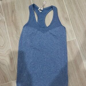 Lorna Jane Blue Racerback Tank Top